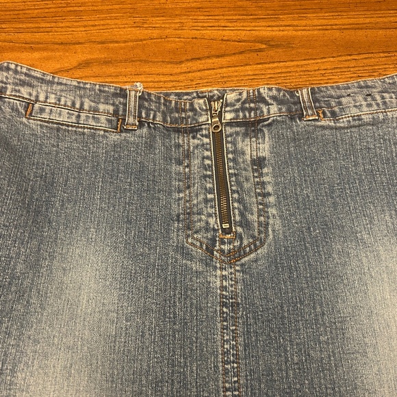 Jean skir maxi with slits on the sides, size 18 - Picture 5 of 9